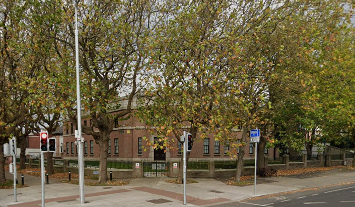 The view of the street The view of the street