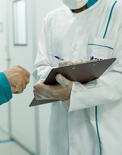 Doctor making notes Doctor making notes