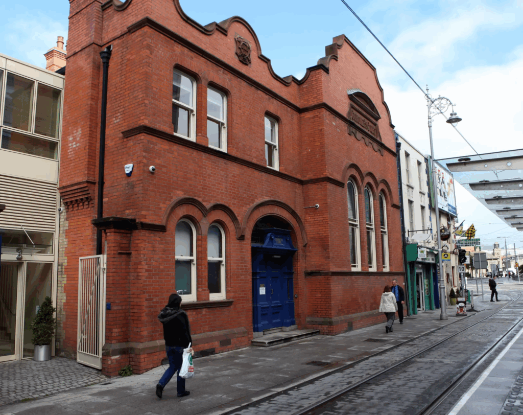 The view of the street The view of the street